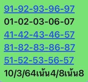 หวยหุ้นวันนี้ 10/3/64 ชุดที่ 2