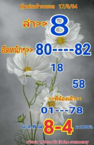 หวยหุ้นวันนี้ 17/3/64 ชุดที่ 4