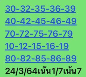 หวยหุ้นวันนี้ 24/3/64 ชุดที่ 5