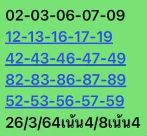 หวยหุ้นวันนี้ 26/3/64 ชุดที่ 4