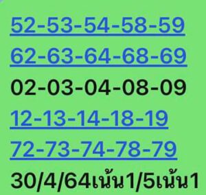 หวยหุ้นวันนี้ 30/4/64 ชุดที่ 3