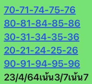 หวยหุ้นวันนี้ 23/4/64 ชุดที่ 6