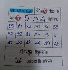 หวยหุ้นวันนี้ 19/4/64 ชุดที่ 2