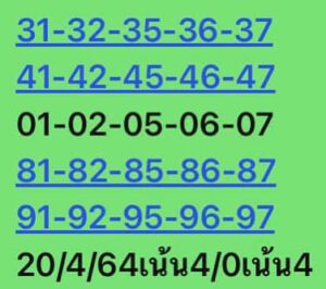 หวยหุ้นวันนี้ 20/4/64 ชุดที่ 8