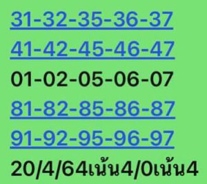 หวยหุ้นวันนี้ 20/4/64 ชุดที่ 8