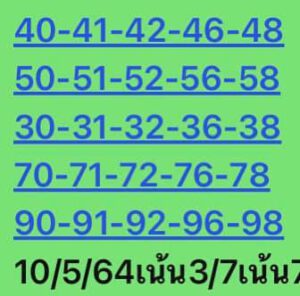 หวยหุ้นวันนี้ 10/5/64 ชุดที่ 3