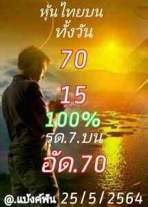 หวยหุ้นวันนี้ 21/5/64 ชุดที่ 3