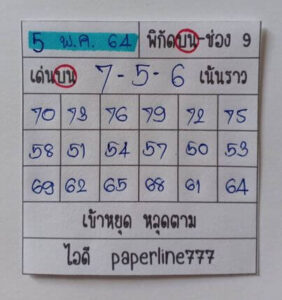 หวยหุ้นวันนี้ 5/5/64 ชุดที่ 9