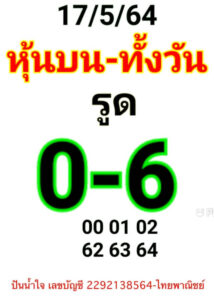 หวยหุ้นวันนี้ 17/5/64 ชุดที่ 4