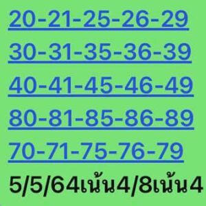 หวยหุ้นวันนี้ 5/5/64 ชุดที่ 6