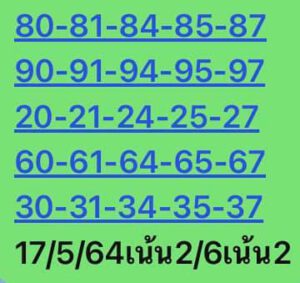 หวยหุ้นวันนี้ 17/5/64 ชุดที่ 9