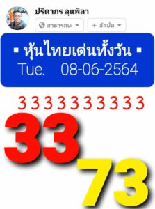 หวยหุ้นวันนี้ 8/6/64 ชุดที่ 6