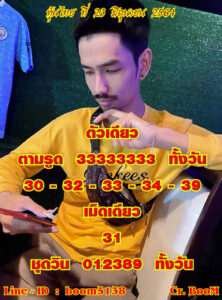 หวยหุ้นวันนี้ 23/6/64 ชุดที่ 7