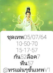 หวยหุ้นวันนี้ 5/7/64 ชุดที่ 9