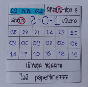 หวยหุ้นวันนี้ 29/7/64 ชุดที่ 5