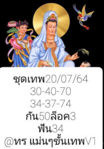 หวยหุ้นวันนี้ 20/7/64 ชุดที่ 8