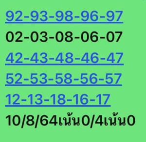 หวยหุ้นวันนี้ 10/8/64 ชุดที่ 10