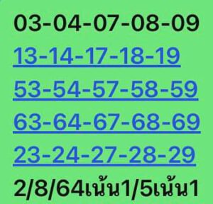 หวยหุ้นวันนี้ 2/8/64 ชุดที่ 8