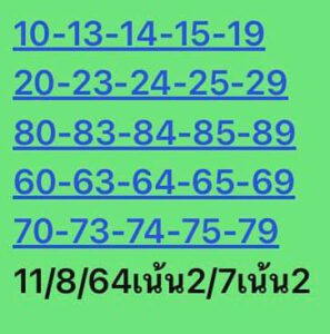 หวยหุ้นวันนี้ 11/8/64 ชุดที่ 8