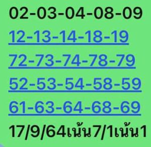 หวยหุ้นวันนี้ 17/9/64 ชุดที่ 10