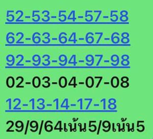 หวยหุ้นวันนี้ 29/9/64 ชุดที่ 10