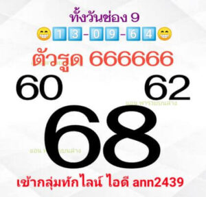 หวยหุ้นวันนี้ 13/9/64 ชุดที่ 4