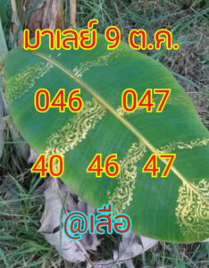 หวยมาเลย์วันนี้ 9/10/64 ชุดที่ 9