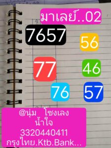 หวยมาเลย์วันนี้ 2/10/64 ชุดที่ 7