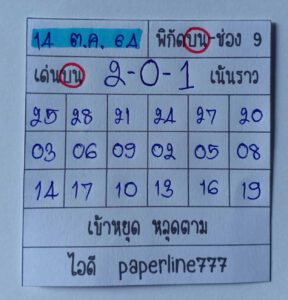 หวยหุ้นวันนี้ 14/10/64 ชุดที่ 10