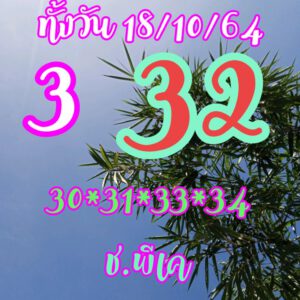 หวยหุ้นวันนี้ 18/10/64 ชุดที่ 6