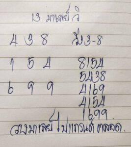 หวยมาเลย์วันนี้ 13/11/64 ชุดที่ 1