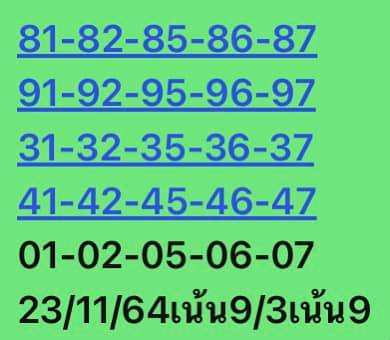 หวยหุ้นวันนี้ 23/11/64 ชุดที่ 2