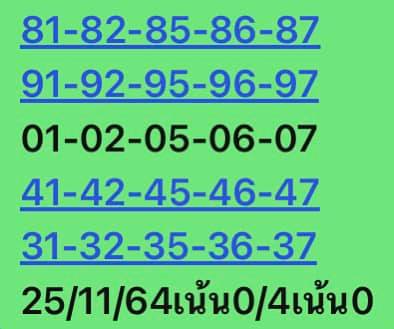 หวยหุ้นวันนี้ 25/11/64 ชุดที่ 8