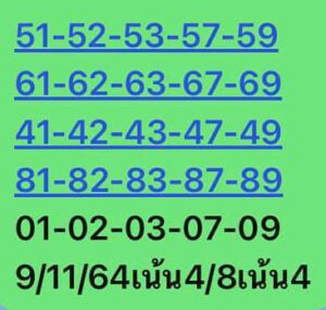 หวยหุ้นวันนี้ 9/11/64 ชุดที่ 1