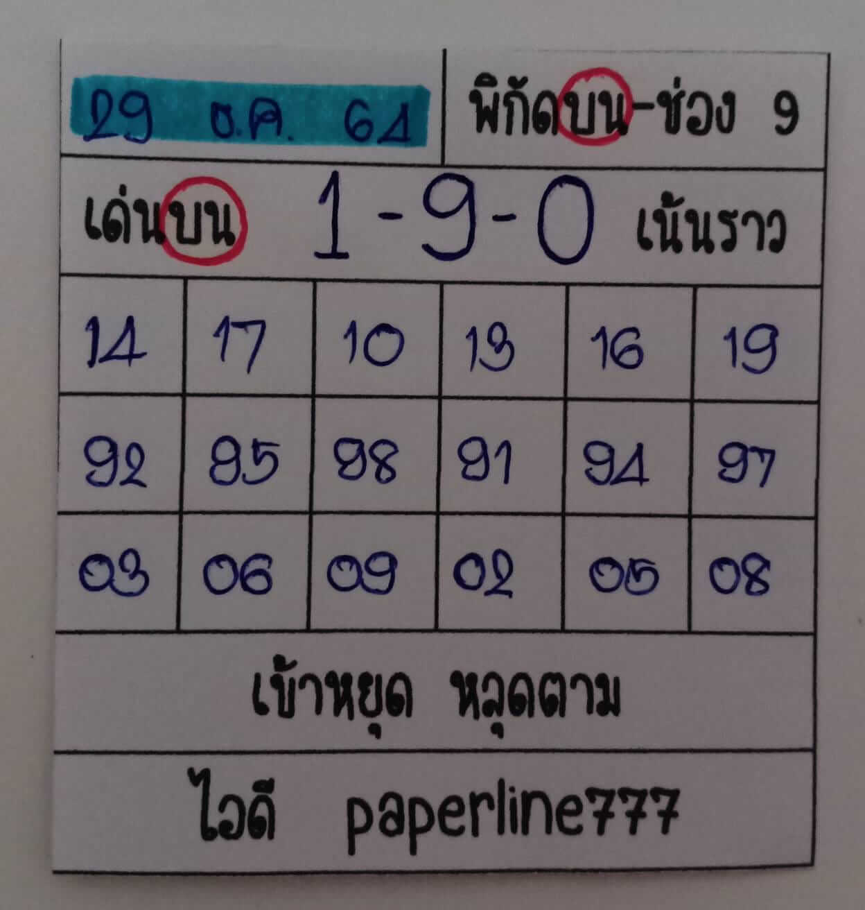 หวยหุ้นวันนี้ 29/12/64 ชุดที่ 7