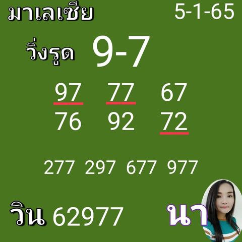 หวยมาเลย์วันนี้ 5/1/65 ชุดที่ 4