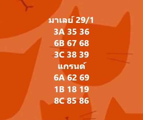 หวยมาเลย์วันนี้ 29/1/65 ชุดที่ 3