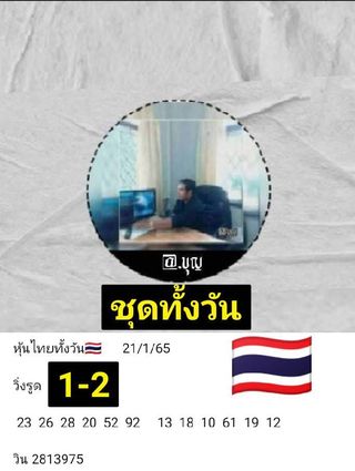 หวยหุ้นวันนี้ 21/1/65 ชุดที่ 1