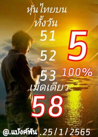 หวยหุ้นวันนี้ 25/1/65 ชุดที่ 4