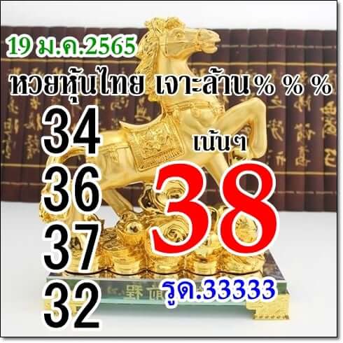 หวยหุ้นวันนี้ 19/1/65 ชุดที่ 10