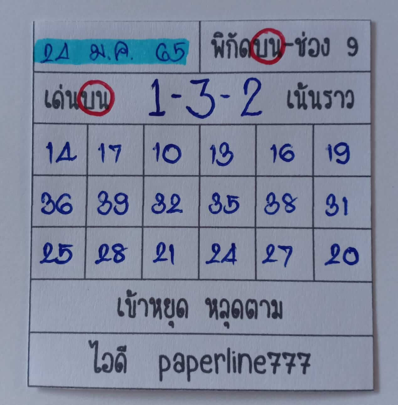 หวยหุ้นวันนี้ 24/1/65 ชุดที่ 6