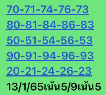 หวยหุ้นวันนี้ 13/1/65 ชุดที่ 3