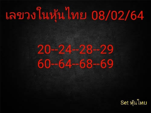 หวยหุ้นวันนี้ 8/2/65 ชุดที่ 9