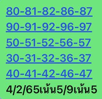 หวยหุ้นวันนี้ 4/2/65 ชุดที่ 9