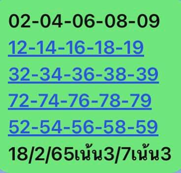 หวยหุ้นวันนี้ 18/2/65 ชุดที่ 2