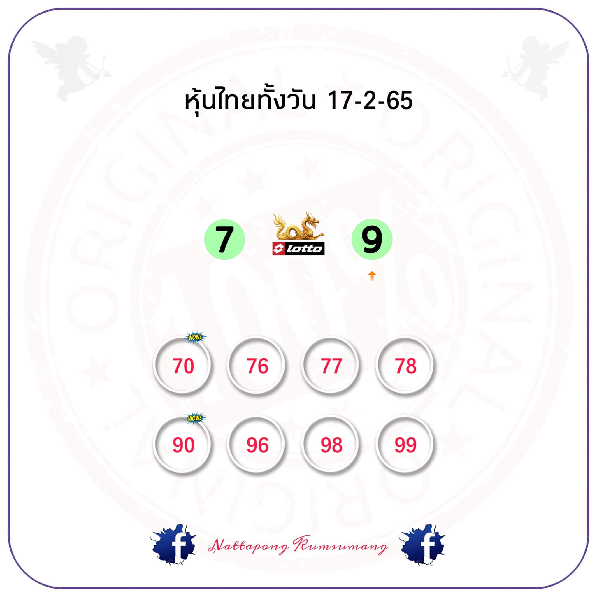 หวยหุ้นวันนี้ 17/2/65 ชุดที่ 3