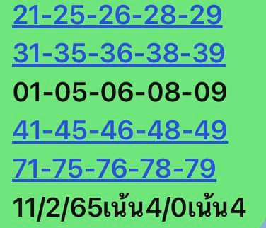 หวยหุ้นวันนี้ 11/2/65 ชุดที่ 3