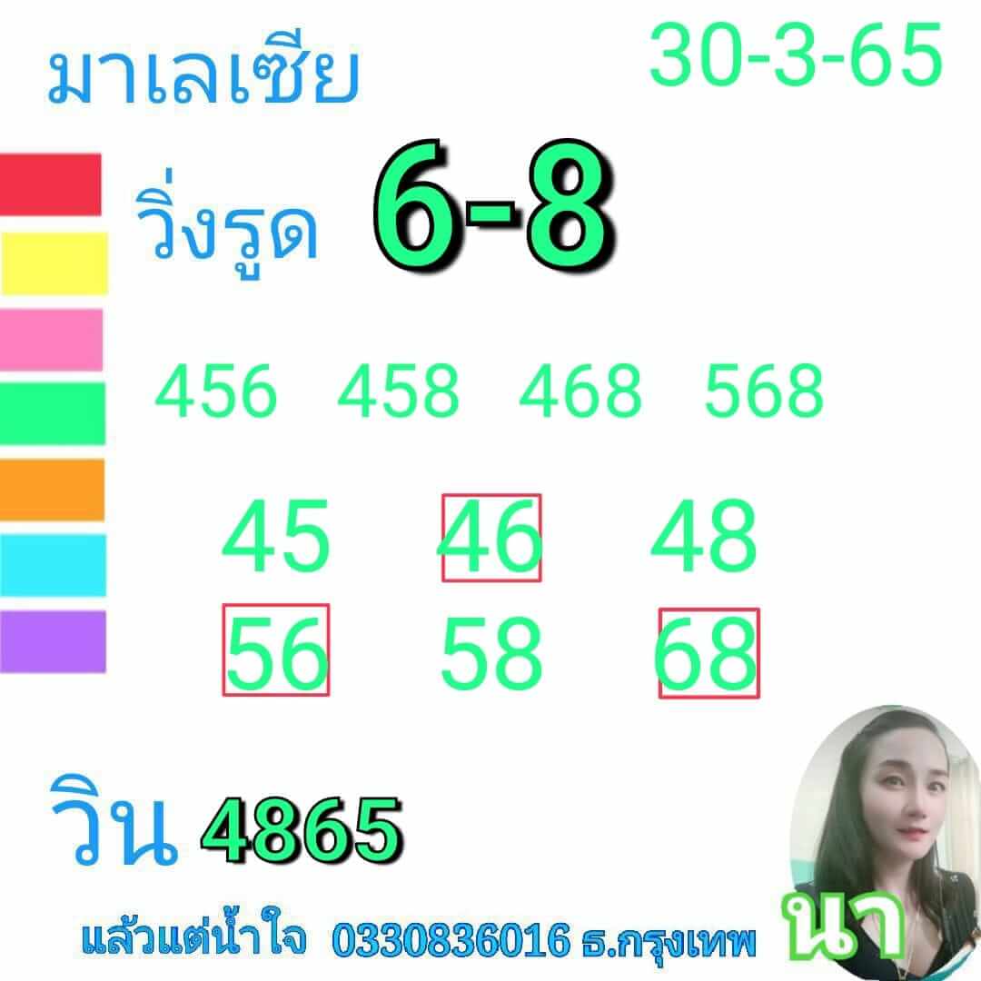 หวยมาเลย์วันนี้ 30/3/65 ชุดที่ 10