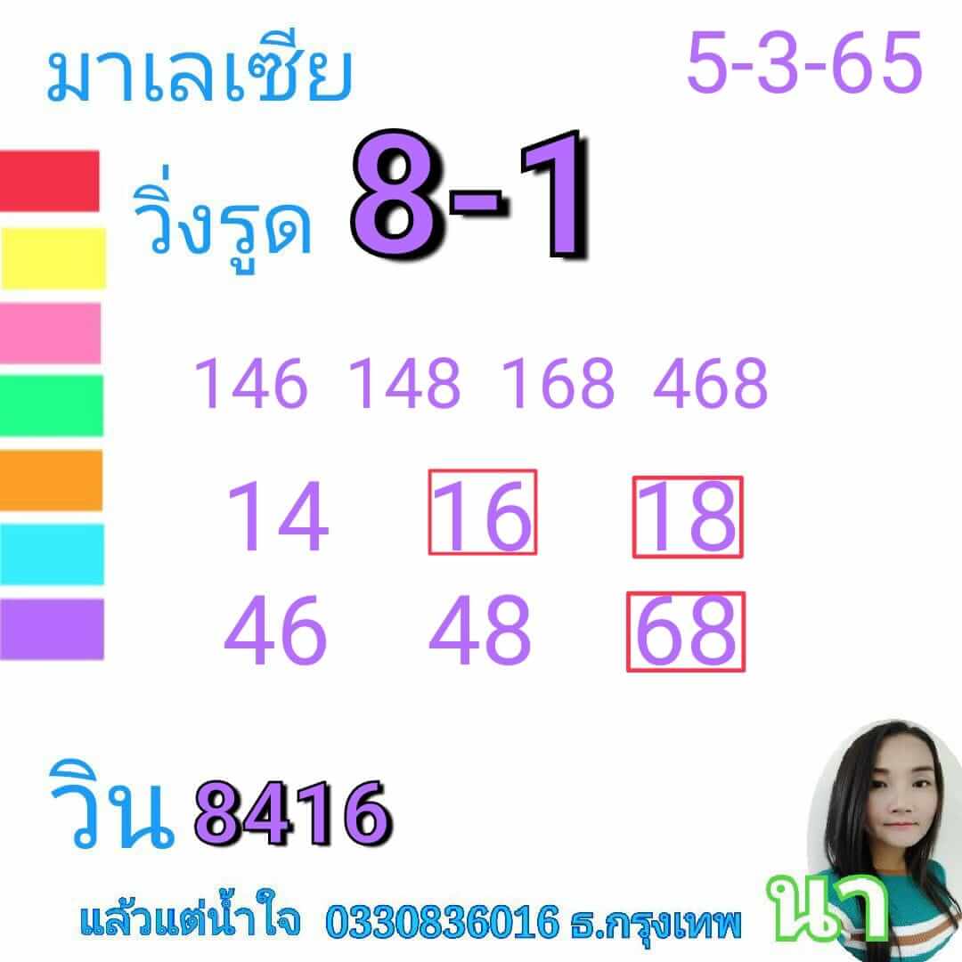 หวยมาเลย์วันนี้ 5/3/65 ชุดที่ 7