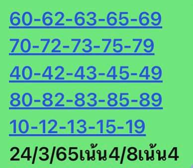 หวยหุ้นวันนี้ 24/3/65 ชุดที่ 3